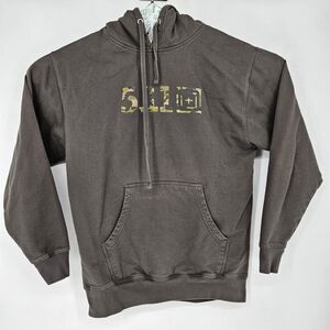 5.11‎ Tactical Hoodie Mens Large Sweatshirt Pullover Camo Logo Faded L